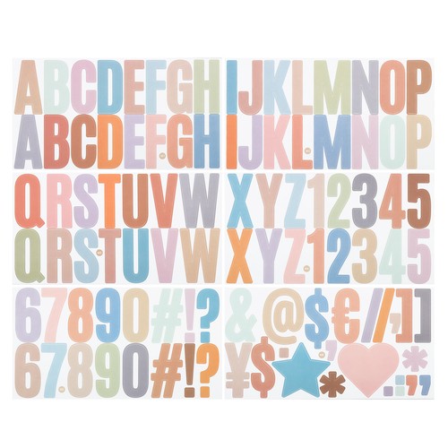 Adesivi numeri lettere - numeri,