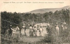 z893 cartolina cpa postcard ben stiman goumiers abreuvant leur  marocain marocco