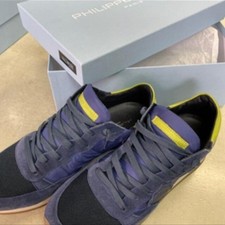 Sneakers basse in nylon blu