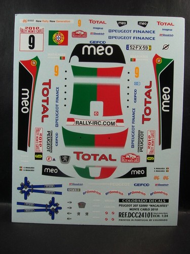 Decals peugeot 207 - 1/24,