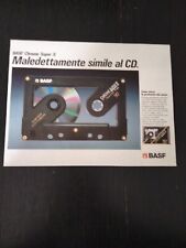 1991 BASF CHROME SUPER II TAPE CASSETTA VINTAGE AD PUBBLICITA