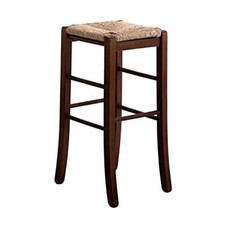 Sgabello h 67 cm in legno noce