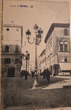 Cartolina Saluti Da Mirandola  Modena Animata Fp Viag 1918 Con Francobollo Rara