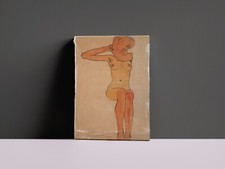 Egon schiele seduto - egon,