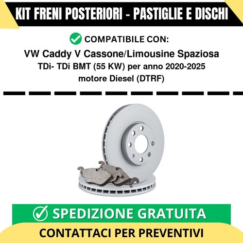 Kit freni posteriori - per, vw