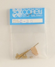 Corel C30 Cannone modello ottone legno 15mm kit montaggio per diorama navale