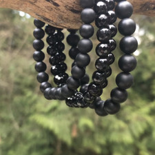 Bracciale in ONICE Nero Pietre
