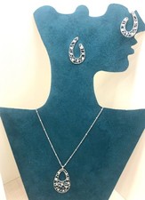 Collana e orecchini BROSWAY parure da Donna in acciaio  zirconi originale catena