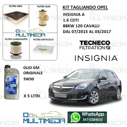 Kit tagliando filtri olio - kit,