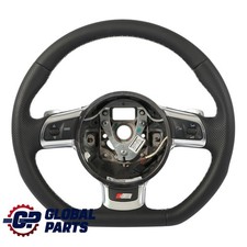 Audi A3 S3 8P Volante NUOVO In Pelle Nera Fondo Piatto 8P0419091EJ