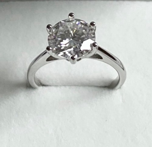 Anello solitario argento - anello,