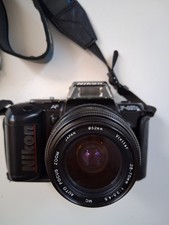 Fotocamera Nikon F-401s Vivitar Blaupunkt AUTO FOCUS ZOOM 28-70 mm non testata