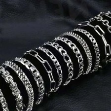 Bracciale catena cubana 316l - bracciale,