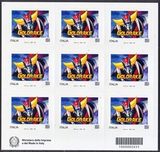 2025 ITALIA, GOLDRAKE Minifoglio di 9v***