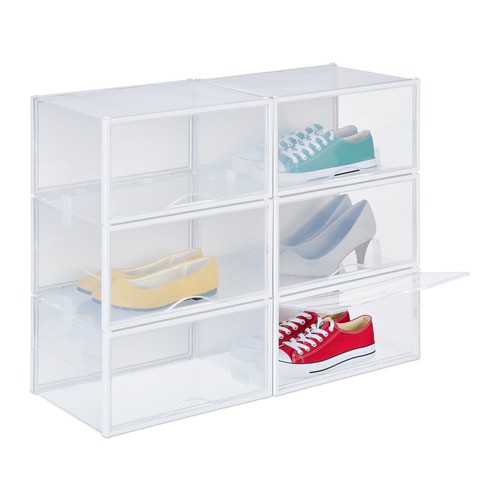 Scatole plastica per scarpe - plastica,