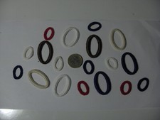 18 PZ CIFRA LETTERA O DA CUCIRE VARI COLORI E MODELLI IN COTONE H DA 2 A 4 CM