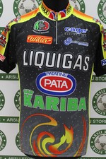 maglia ciclismo MB LIQUIGAS TG L V635 bike shirt maillot trikot jersey