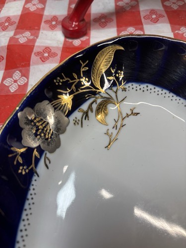 Piatto portagioie vintage blu