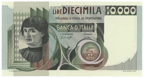 10000 lire ritratto - 10000,