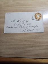 India Inglese 1896 Busta X Londra Splendida Rara