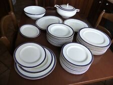 servizio da 12 piatti-caffè + 6 da thè, tutto Eschenbach Royal, blu e platino