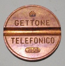 Gettone telefonico sip 7608 - gettone,