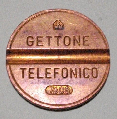 Gettone telefonico sip - telefonico, 7608