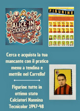 Figurina Nannina Tecnicolor 1947-48 a scelta Como Fiorentina Genoa Inter