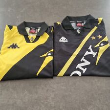 JUVENTUS 1996 1997 THIRD FOOTBALL SHIRT SOCCER JERSEY KAPPA BLACK AND YELLOW