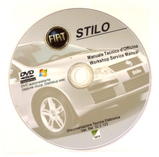 DVD MANUALE TECNICO D'OFFICINA FIAT STILO 1.2-1.6-1.8 16V  2.4 -1.9JTD 80-115cv*