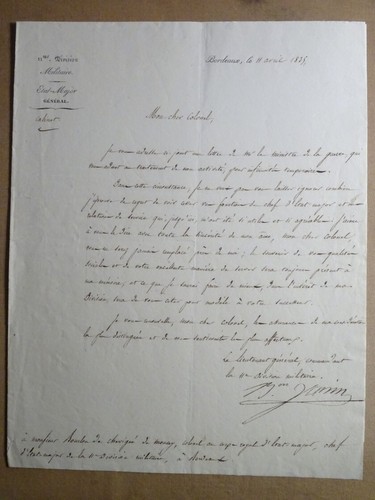 Generale barone janin lettera - janin,