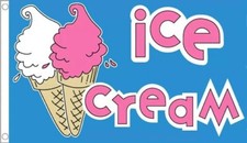ICE CREAM FLAG 5' x 3'