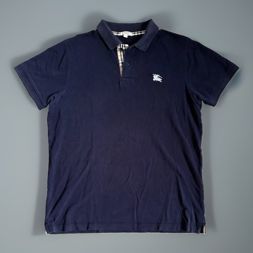 Polo uomo burberry brit blu - polo,