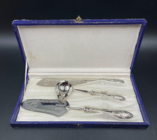 SET SERVIZIO POSATE DOLCI DOLCE TORTA PORTATE MANIGLIA ARGENTO 800