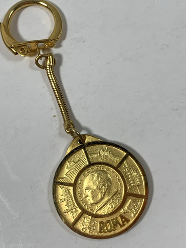 Portachiavi medaglia papa - medaglia,