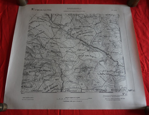 Rara carta mappa spinazzola - rara,