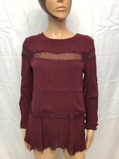 Top Donna Salsa Taglia M Colore Bordeaux Nuovo!!!