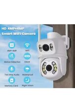 TELECAMERA WIFI WIRELESS DOPPIO OBIETTIVO 8MP VISIONE NOTTURNA E MICROFONO NEW