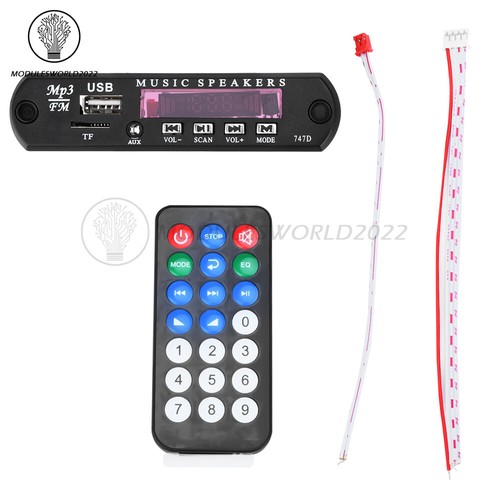 Scheda decoder 12v mp3 - 9v, wma