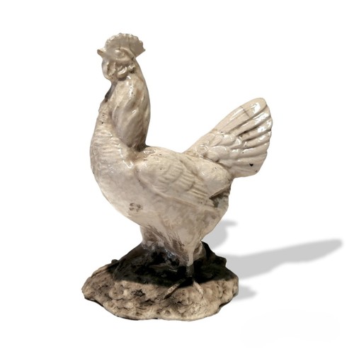 Ceramica raku statuina gallo - statuina,