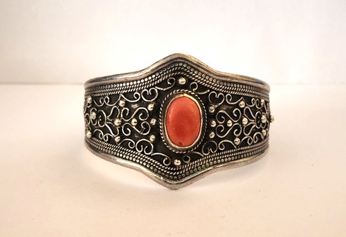 Bracciale etnico argento - bracciale, in