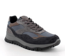Sneakers Igi&co 8641911 camoscio blu e grigio Made in Italy