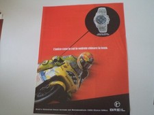 advertising Pubblicità 2000 OROLOGIO BREIL MIDWAY CHRONO 1/100 e VALENTINO ROSSI