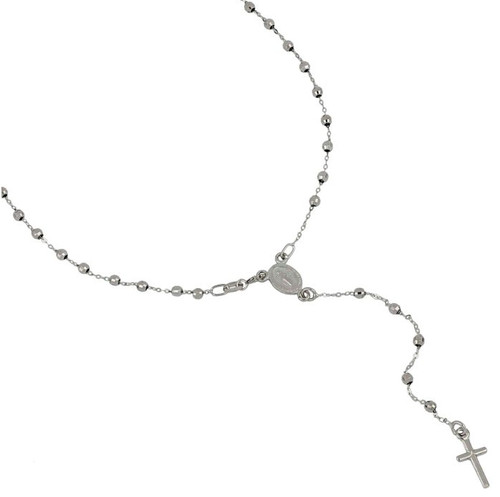 Collana donna oro bianco kt - collana,