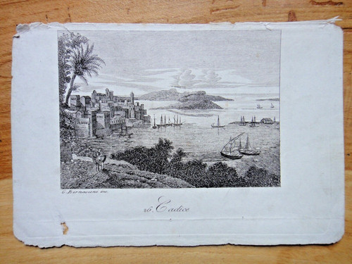 1840 circa cadice incisione - 1840, di