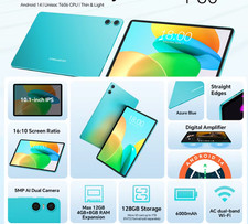 Tablet Android 14 Teclast P30, 10,1 pollici,4 GB +8 fino a 12 Gb di Ram, 128 Gb