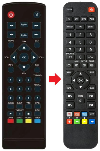 Telecomando adatto per xdome - per,