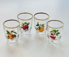 4 Vintage Liquor Shot Glasses