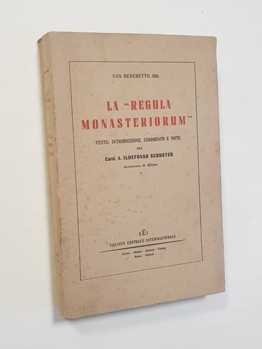 San benedetto abate regula - benedetto, "regula