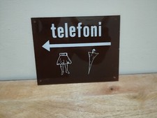 targa pubblicitaria vintage